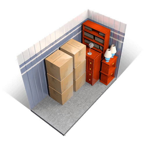 5 x 10 storage unit